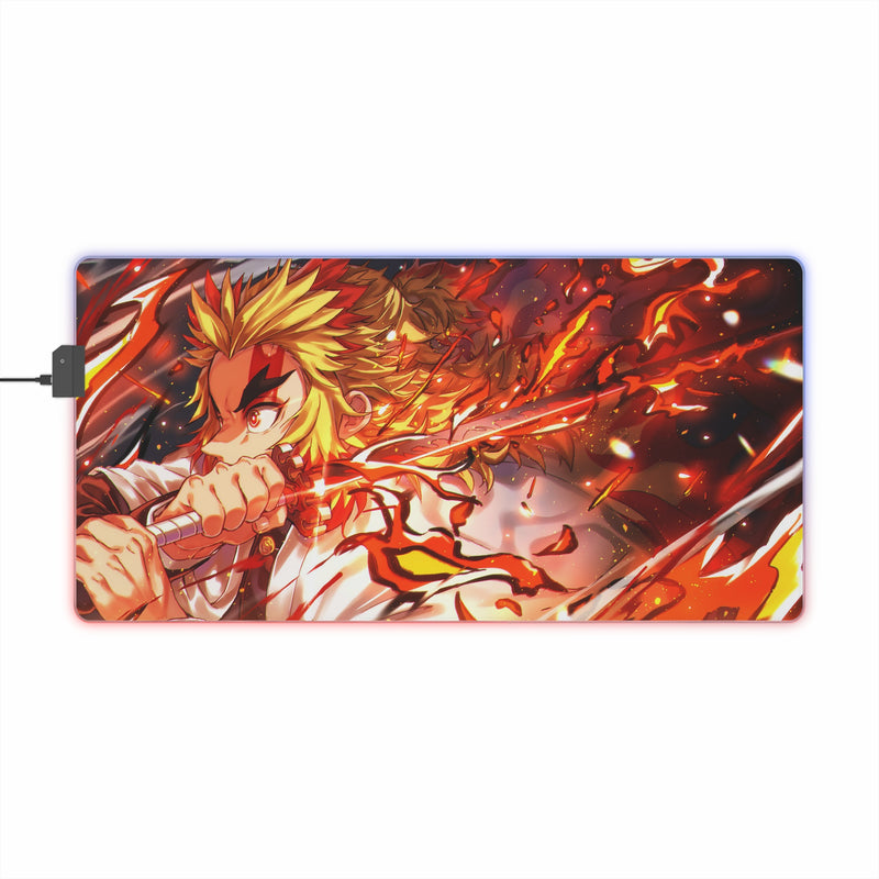 flame hunter LED Gaming Mouse Pad