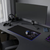 WHITE WOLF LED Mouse Pad