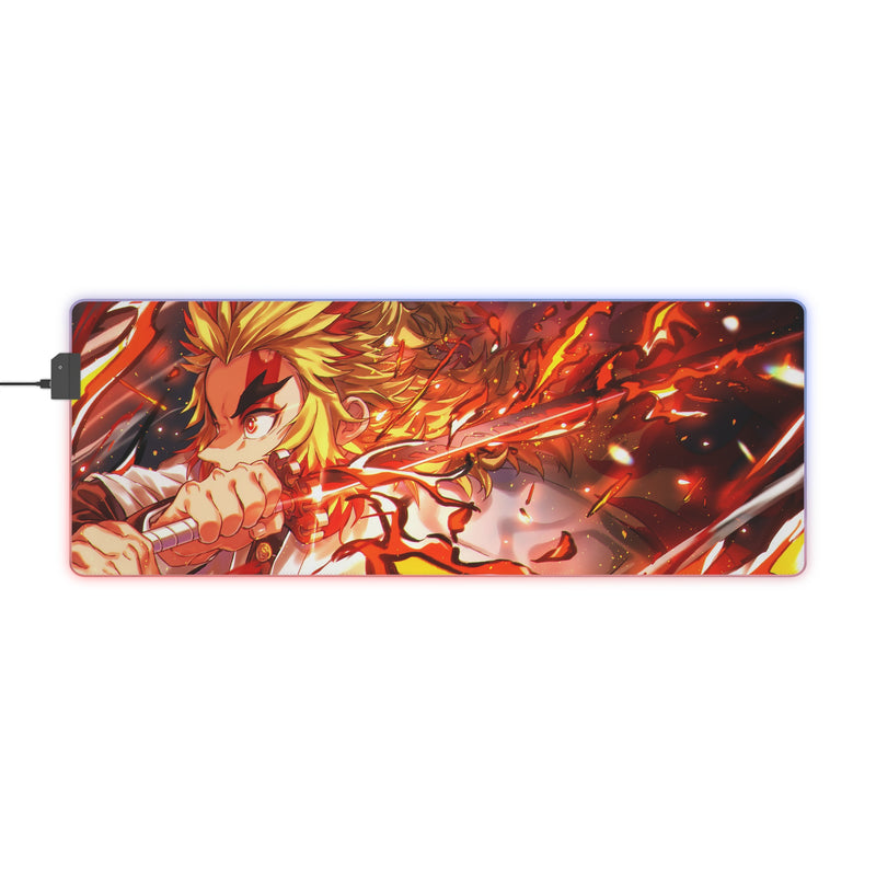 flame hunter LED Gaming Mouse Pad