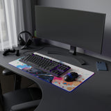 white wolf LED Mouse Pad