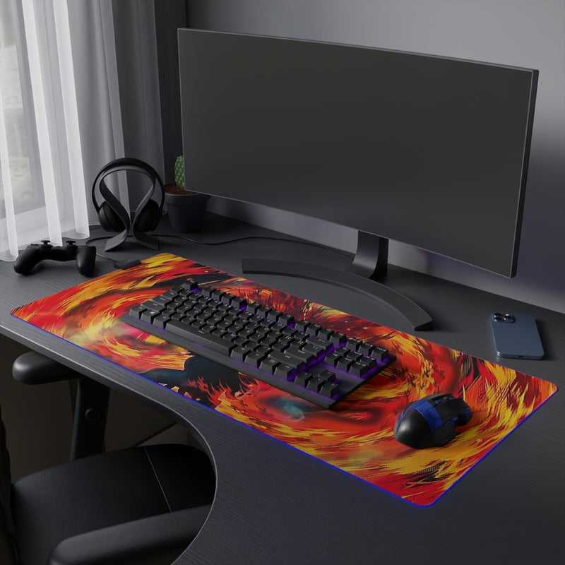 flame hunter LED Mouse Pad