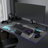 WHITE WOLF LED Mouse Pad