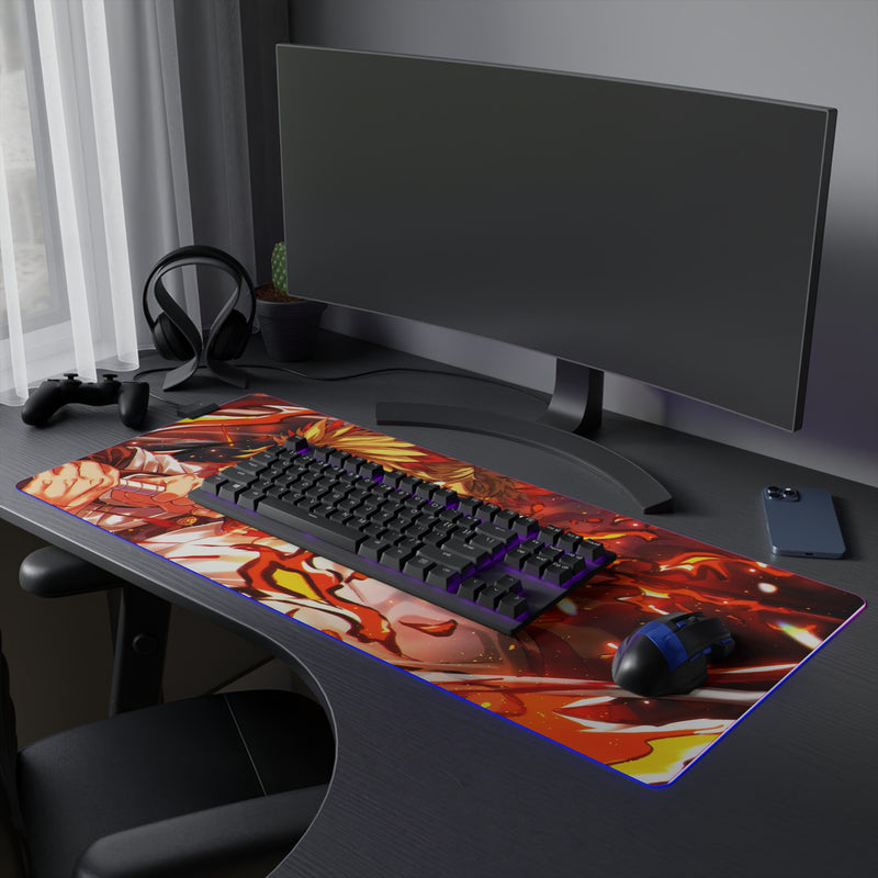 flame hunter LED Gaming Mouse Pad