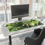 green monkey LED Mouse Pad