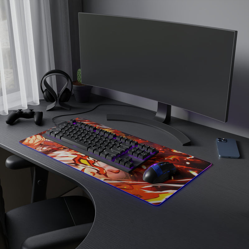 flame hunter LED Gaming Mouse Pad