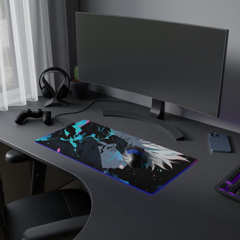 blue eyes LED Mouse Pad