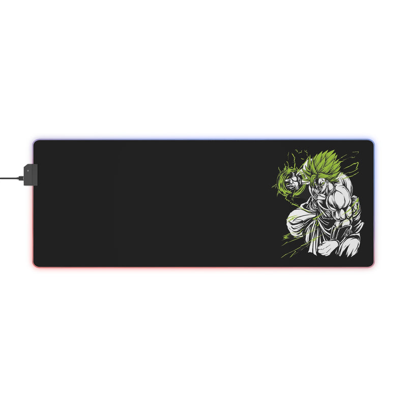 green monkey LED Mouse Pad