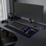 WHITE WOLF LED Mouse Pad