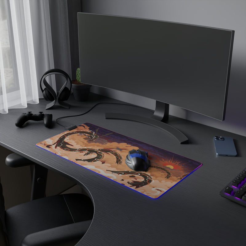 sky dragon LED Mouse Pad