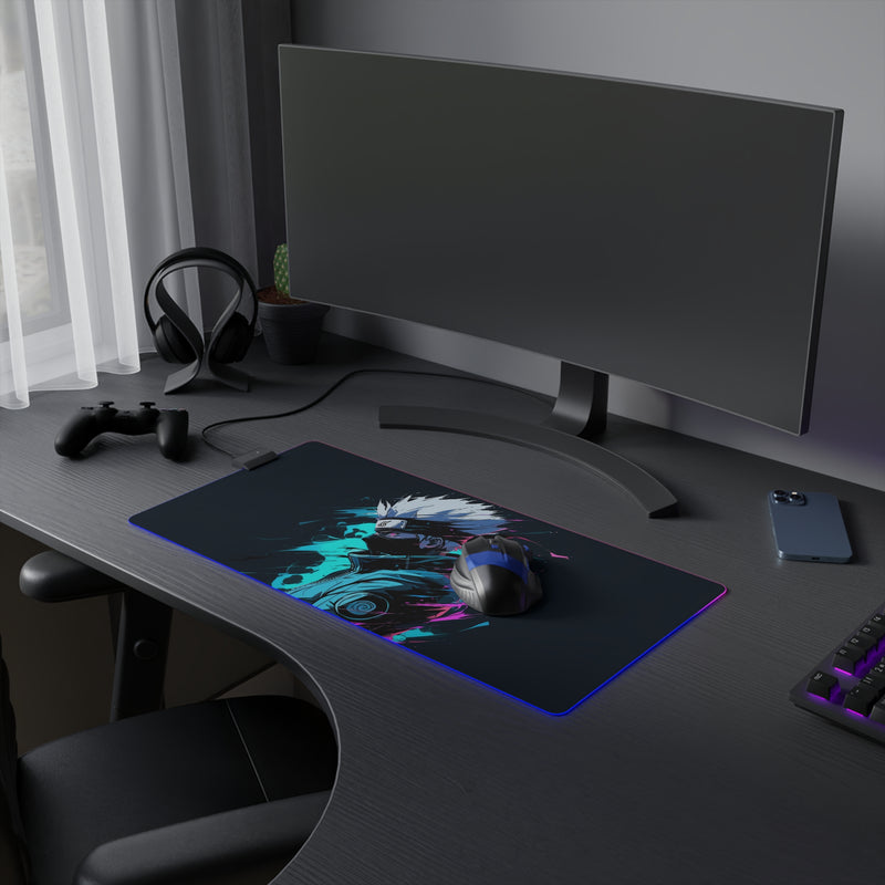 white wolf LED Mouse Pad