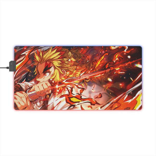 flame hunter LED Gaming Mouse Pad