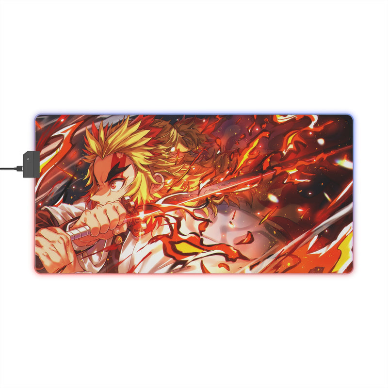 flame hunter LED Gaming Mouse Pad