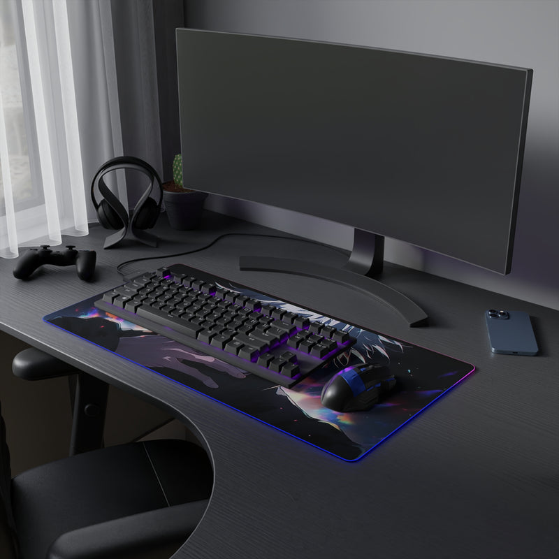 blue eyes LED Mouse Pad