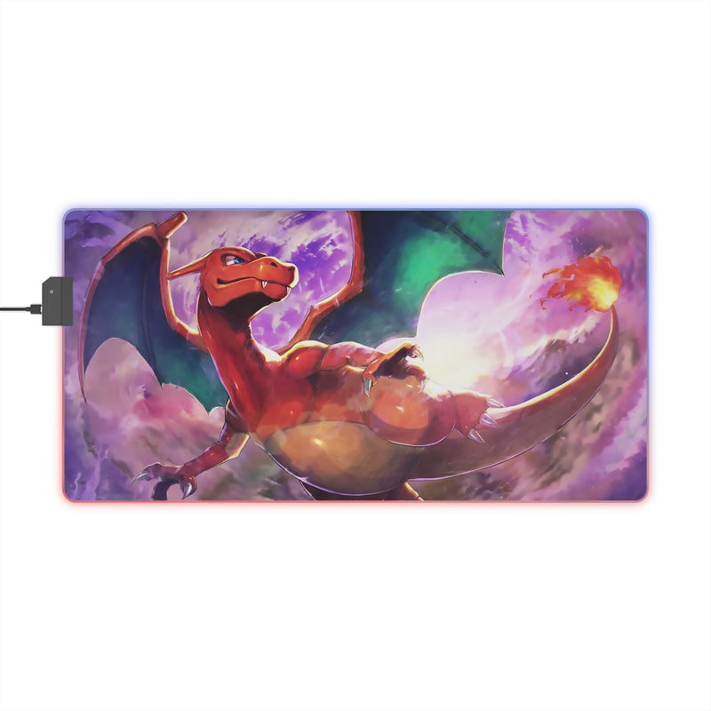 fire dragon LED Mouse Pad