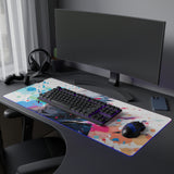 white wolf LED Mouse Pad