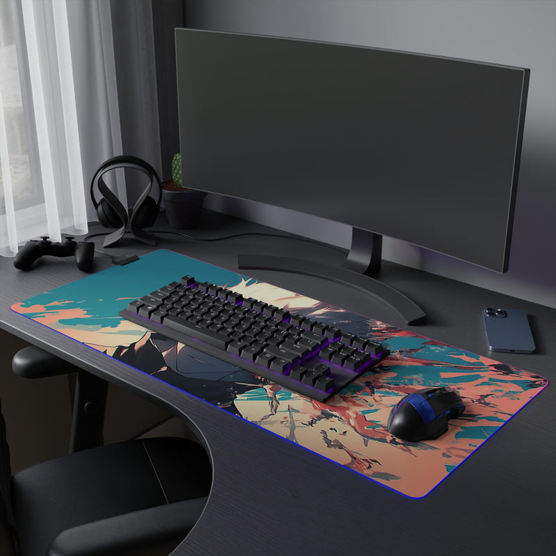 blue eyes LED Mouse Pad