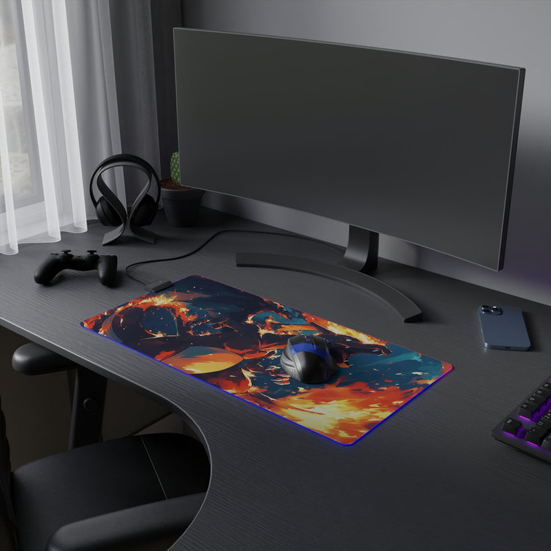 fire dragon LED Mouse Pad