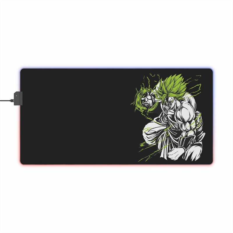 green monkey LED Mouse Pad