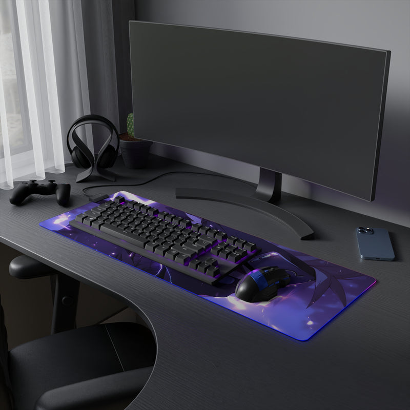 white wolf LED Mouse Pad