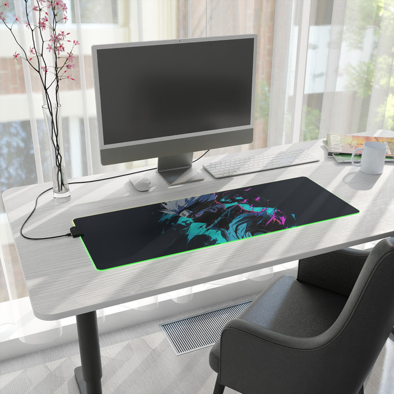 white wolf LED Mouse Pad