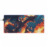 fire dragon LED Mouse Pad