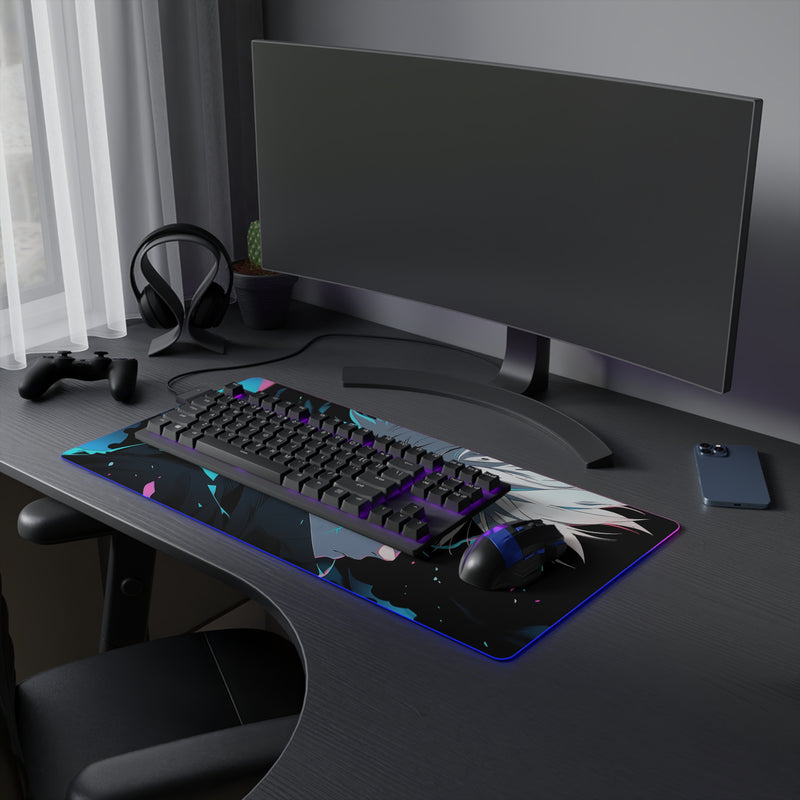 blue eyes LED Mouse Pad