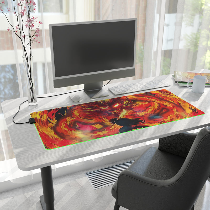 flame hunter LED Mouse Pad