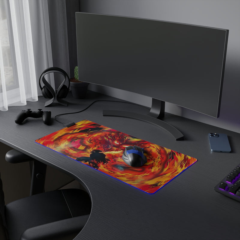 flame hunter LED Mouse Pad