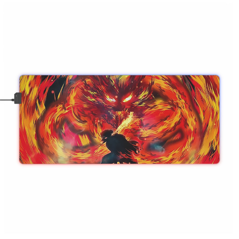 flame hunter LED Mouse Pad