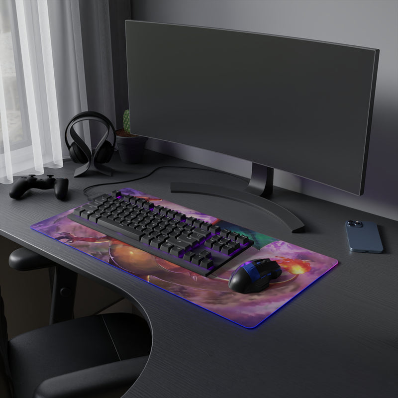 fire dragon LED Mouse Pad