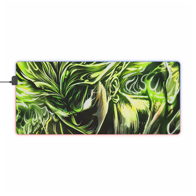 green monkey LED Mouse Pad