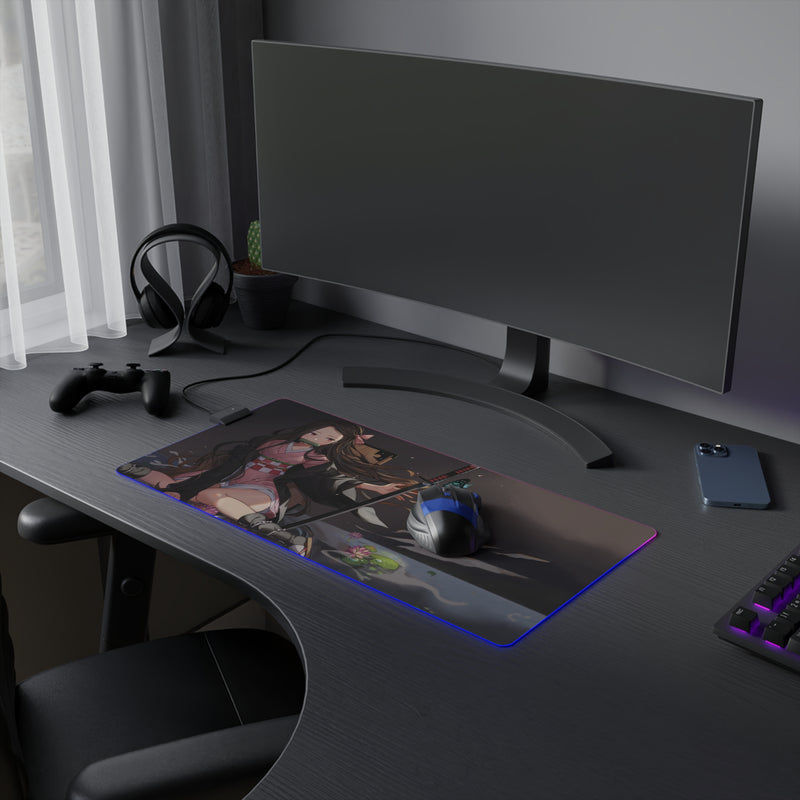 demon queen LED Mouse Pad