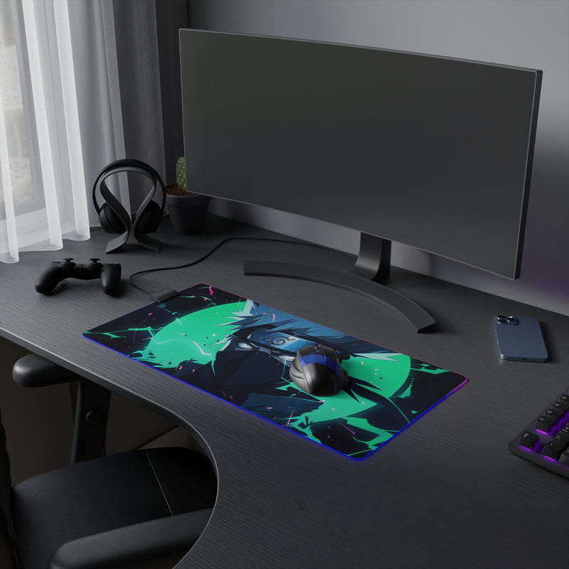 white wolf LED Mouse Pad