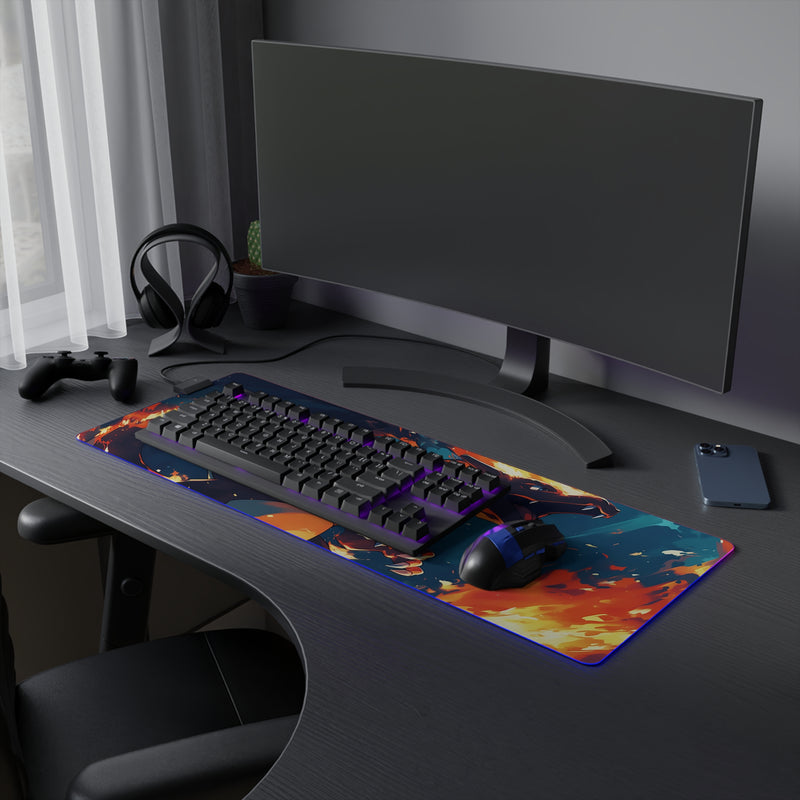 fire dragon LED Mouse Pad