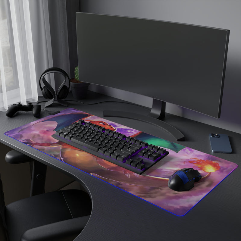 fire dragon LED Mouse Pad