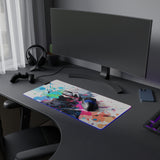 white wolf LED Mouse Pad