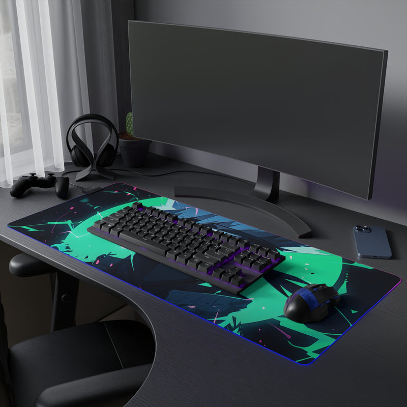 white wolf LED Mouse Pad