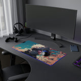 blue eyes LED Mouse Pad