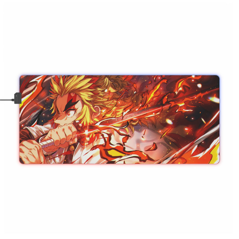 flame hunter LED Gaming Mouse Pad