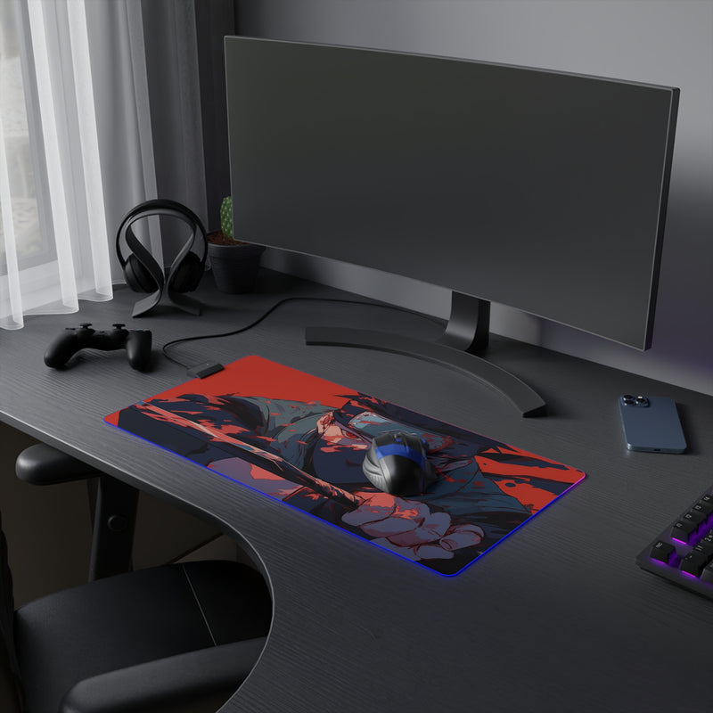 white wolf LED Mouse Pad