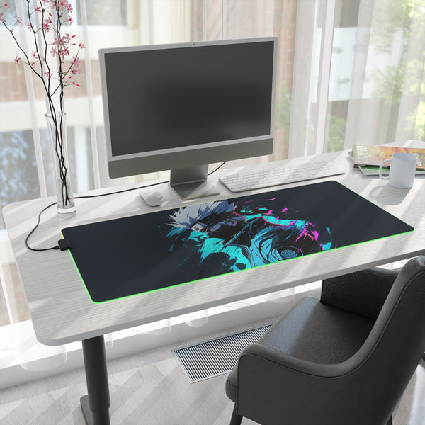 white wolf LED Mouse Pad