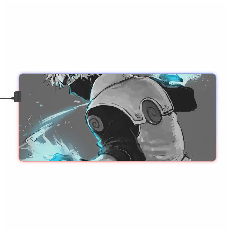 WHITE WOLF LED Mouse Pad