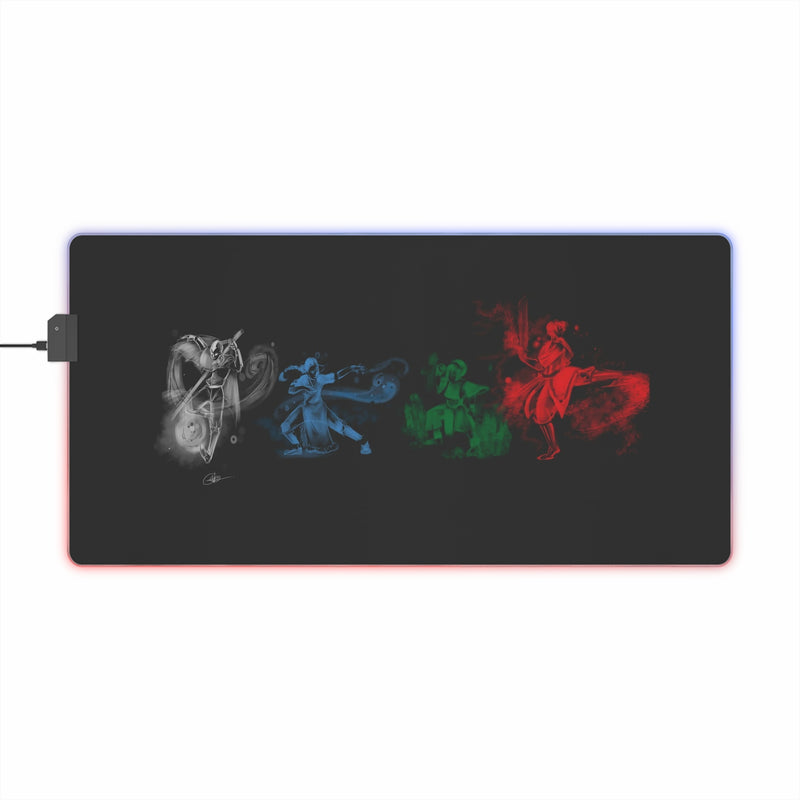 elemental benders LED Mouse Pad