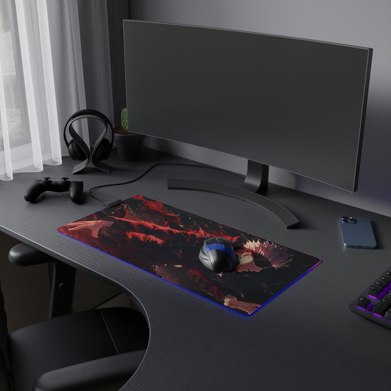 blue eyes LED Mouse Pad