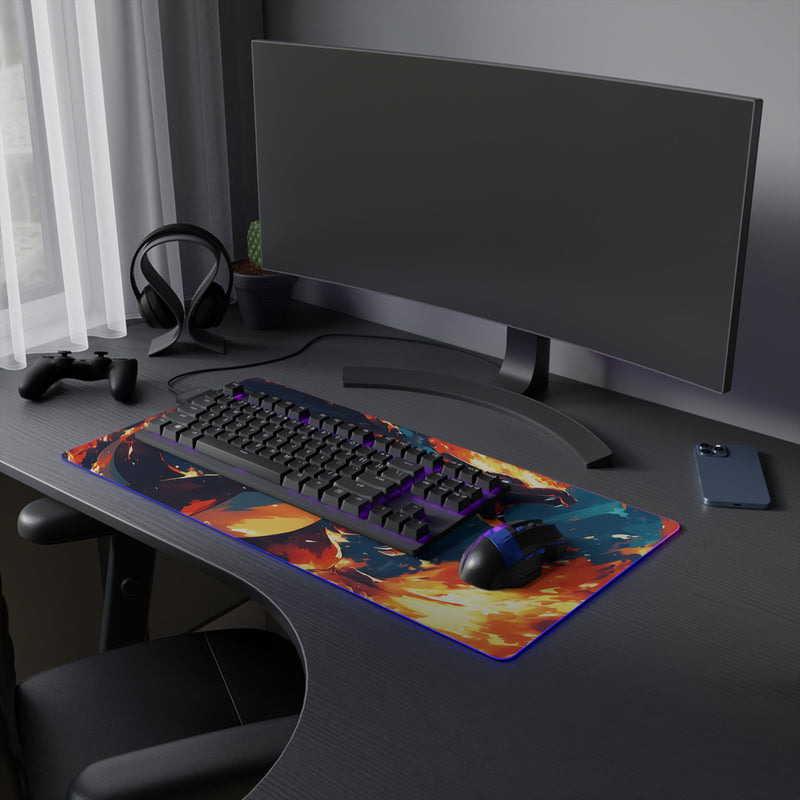 fire dragon LED Mouse Pad