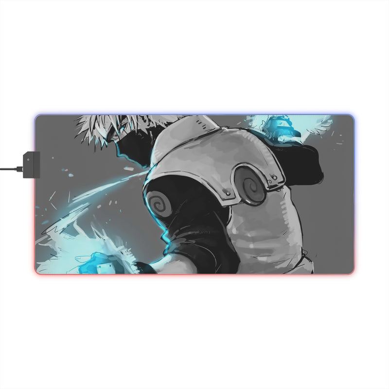 WHITE WOLF LED Mouse Pad