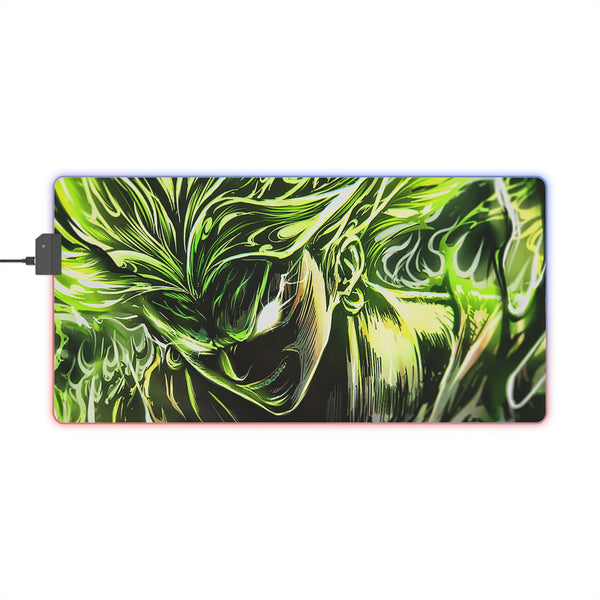 green monkey LED Mouse Pad