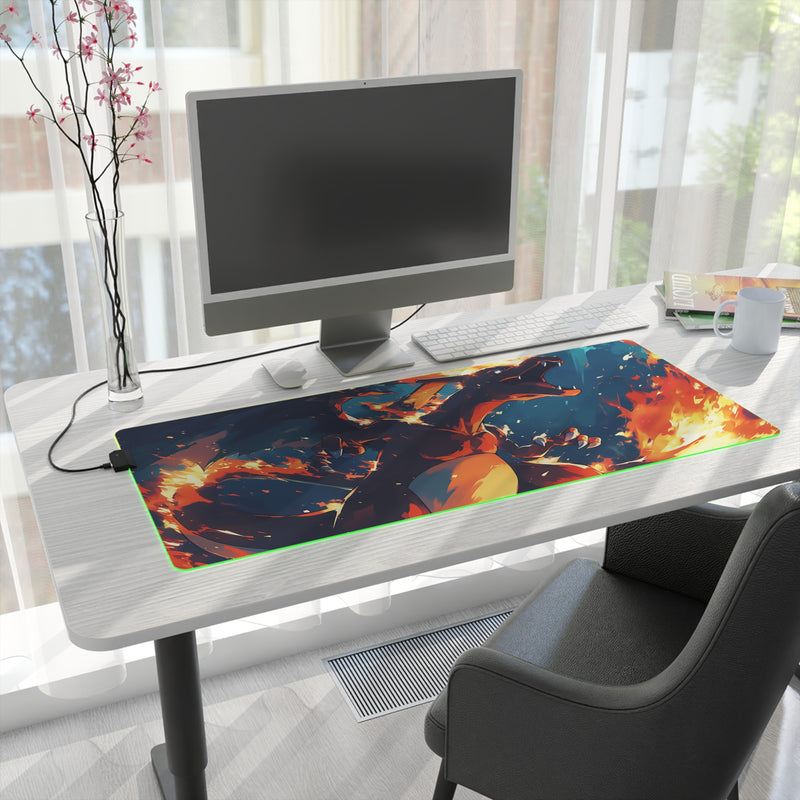 fire dragon LED Mouse Pad