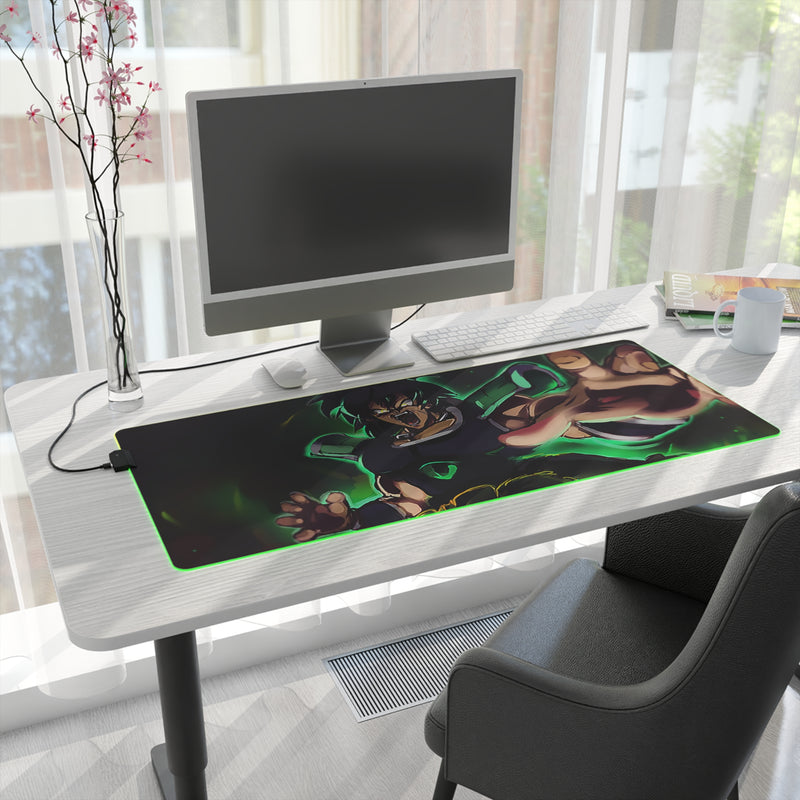 green monkey LED Mouse Pad