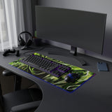 green monkey LED Mouse Pad